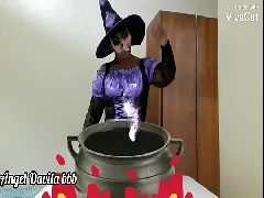 Halloween Porno com a Bruxa Gorda Levando Rola No Cuzinho